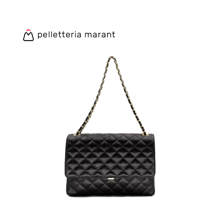 PELLETTERIA MARANT Aurora XL Matelassé Leather Handbag