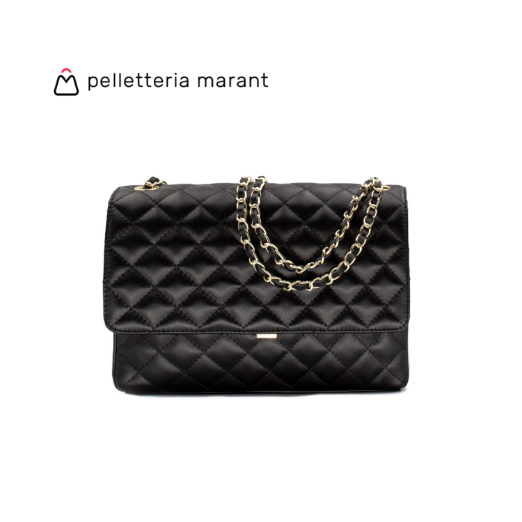 PELLETTERIA MARANT Aurora XL Matelassé Leather Handbag