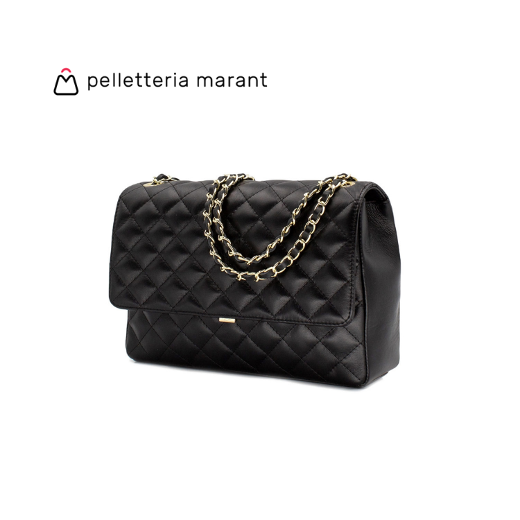 PELLETTERIA MARANT Aurora XL Matelassé Leather Handbag