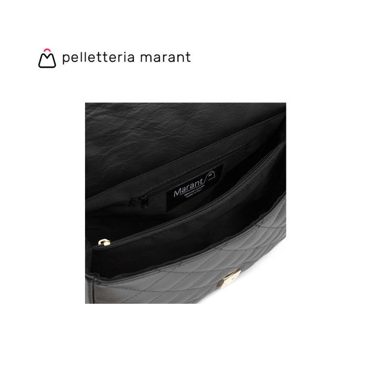 PELLETTERIA MARANT Aurora XL Matelassé Leather Handbag
