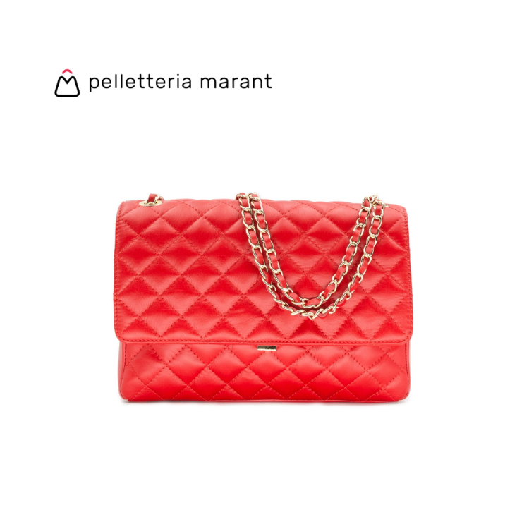 PELLETTERIA MARANT Aurora XL Matelassé Leather Handbag
