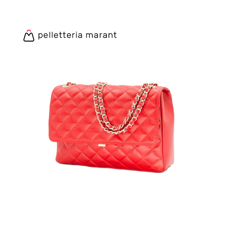 PELLETTERIA MARANT Aurora XL Matelassé Leather Handbag