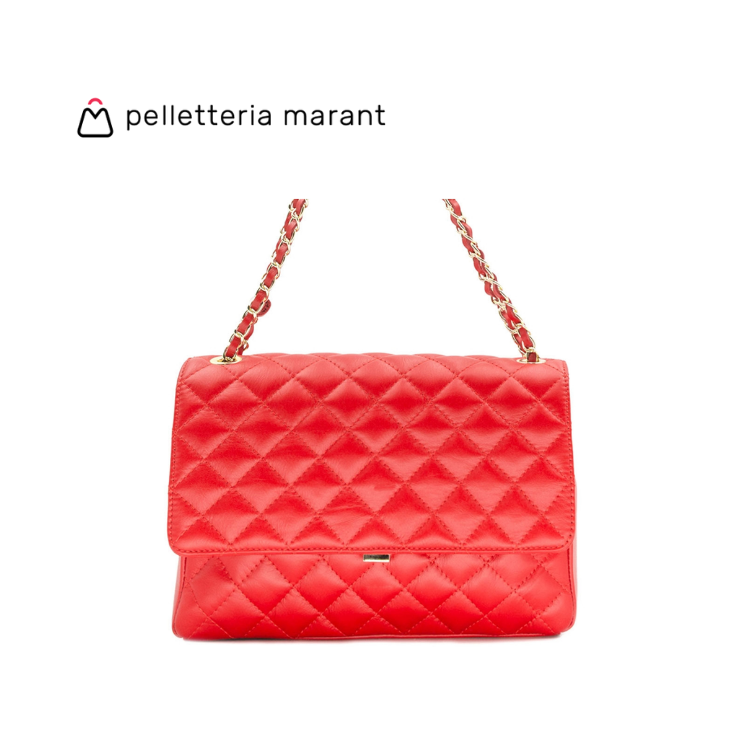 PELLETTERIA MARANT Aurora XL Matelassé Leather Handbag