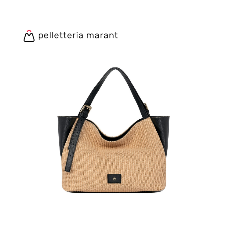PELLETTERIA MARANT LUDMILLA MEDIA RAFIA Handbag