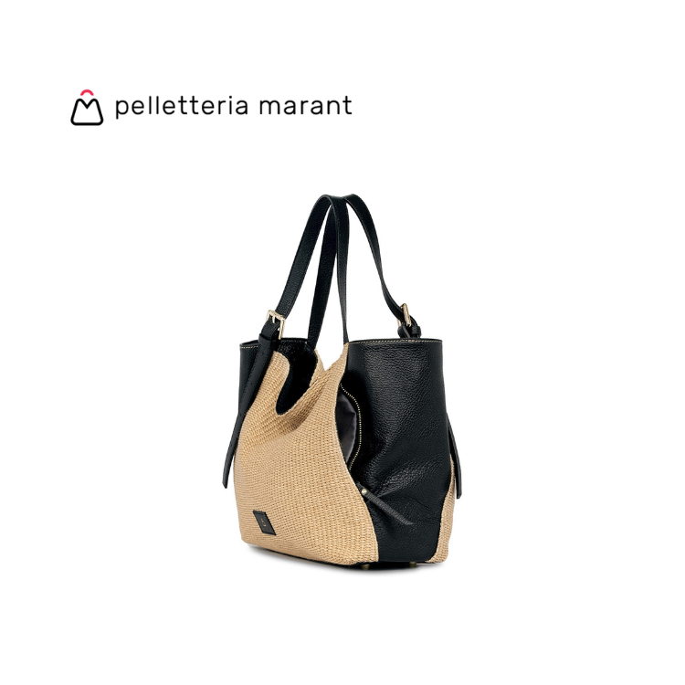PELLETTERIA MARANT LUDMILLA MEDIA RAFIA Handbag