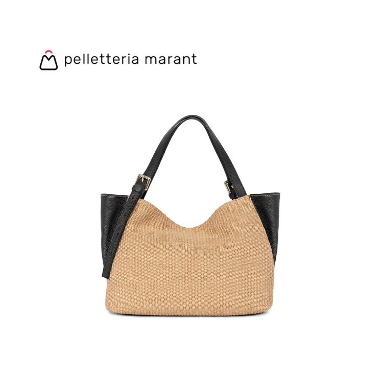 PELLETTERIA MARANT LUDMILLA MEDIA RAFIA Handbag
