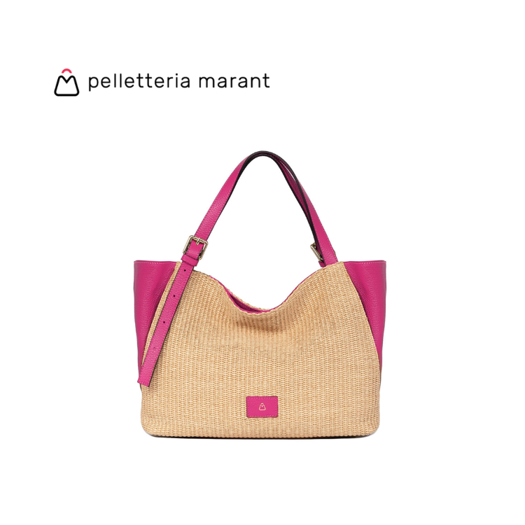 PELLETTERIA MARANT LUDMILLA MEDIA RAFIA Handbag