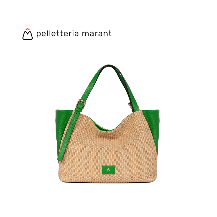PELLETTERIA MARANT LUDMILLA MEDIA RAFIA Handbag