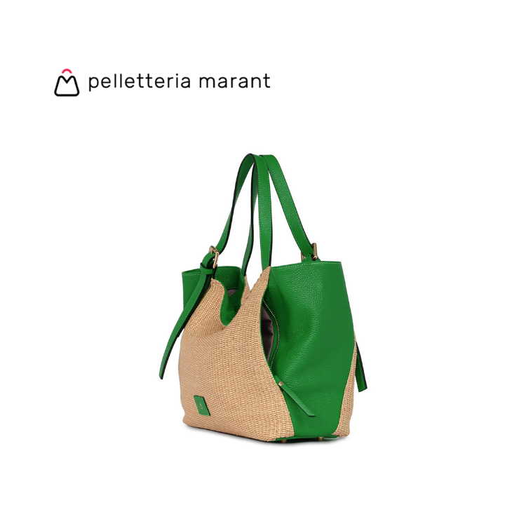 PELLETTERIA MARANT LUDMILLA MEDIA RAFIA Handbag