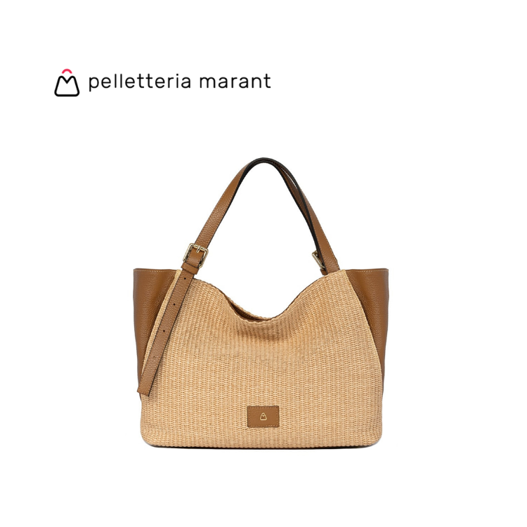 PELLETTERIA MARANT LUDMILLA MEDIA RAFIA Handbag