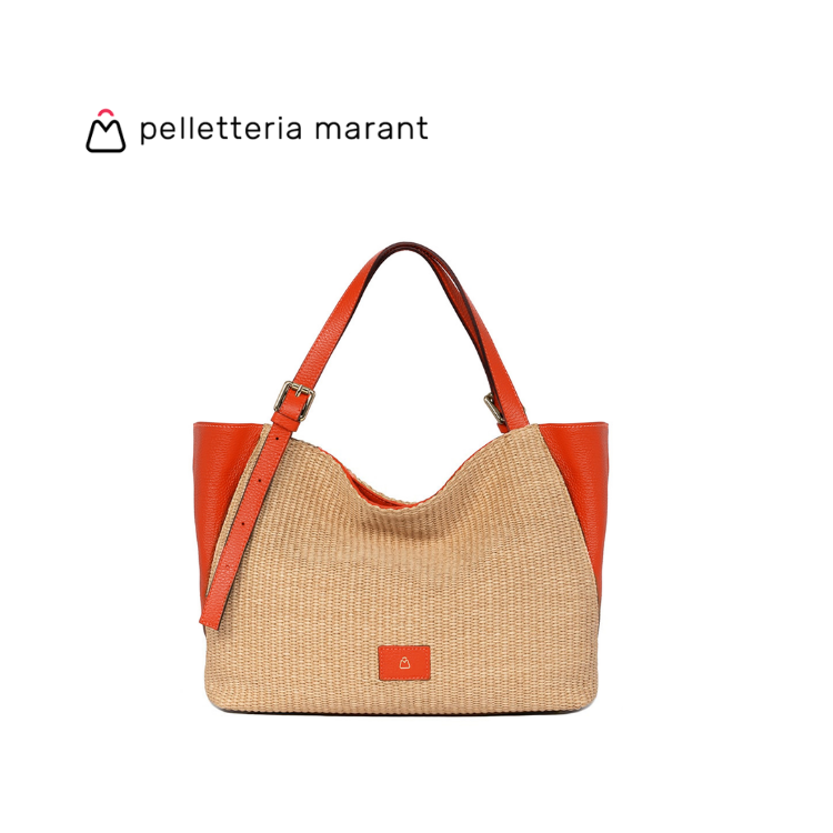 PELLETTERIA MARANT LUDMILLA MEDIA RAFIA Handbag