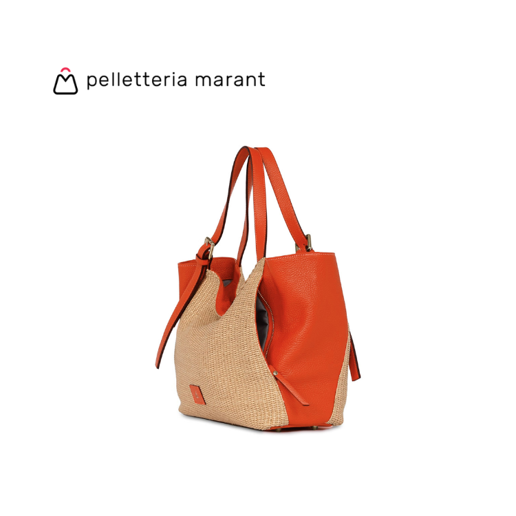 PELLETTERIA MARANT LUDMILLA MEDIA RAFIA Handbag