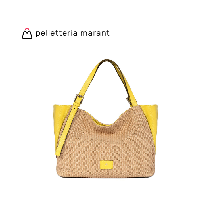 PELLETTERIA MARANT LUDMILLA MEDIA RAFIA Handbag