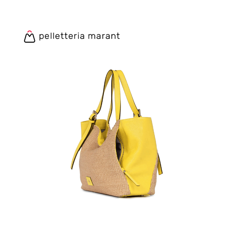 PELLETTERIA MARANT LUDMILLA MEDIA RAFIA Handbag
