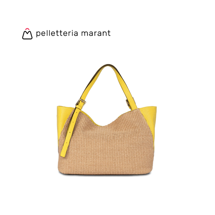 PELLETTERIA MARANT LUDMILLA MEDIA RAFIA Handbag