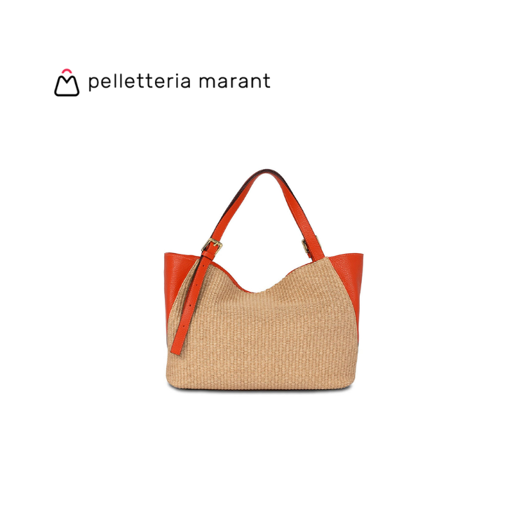 PELLETTERIA MARANT LUDMILLA SMALL RAFIA Handbag