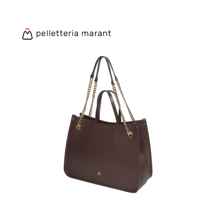 PELLETTERIA MARANT MARTA Leather Tote Handbag