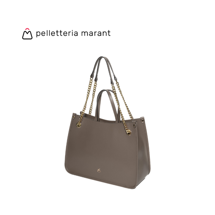 PELLETTERIA MARANT MARTA Leather Tote Handbag