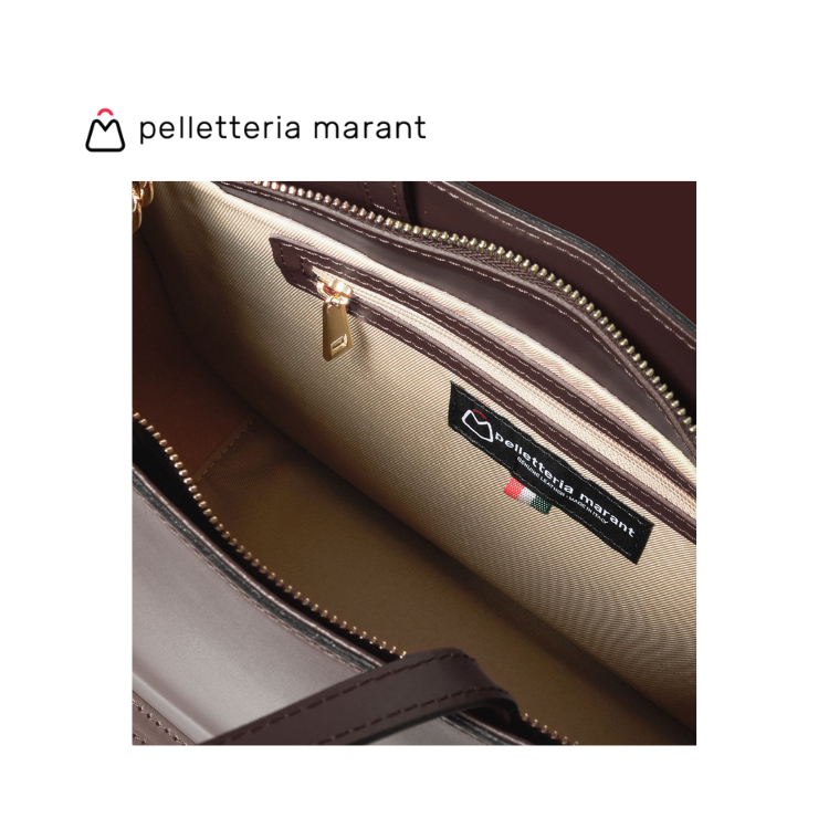 PELLETTERIA MARANT MARTA SMALL Leather Handbag