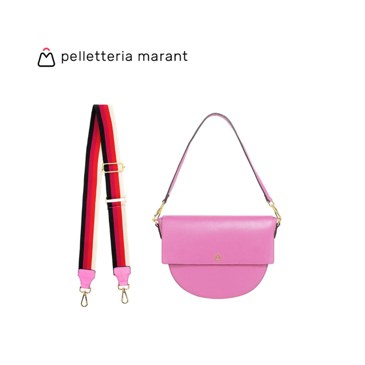 PELLETTERIA MARANT NEW GRETA 23 Half Moon Handbag