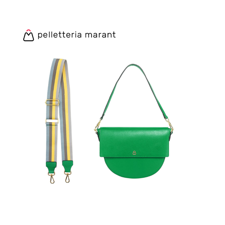 PELLETTERIA MARANT NEW GRETA 23 Half Moon Handbag