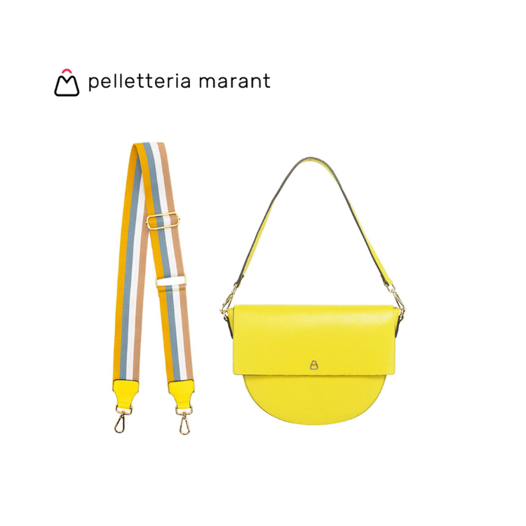 PELLETTERIA MARANT NEW GRETA 23 Half Moon Handbag
