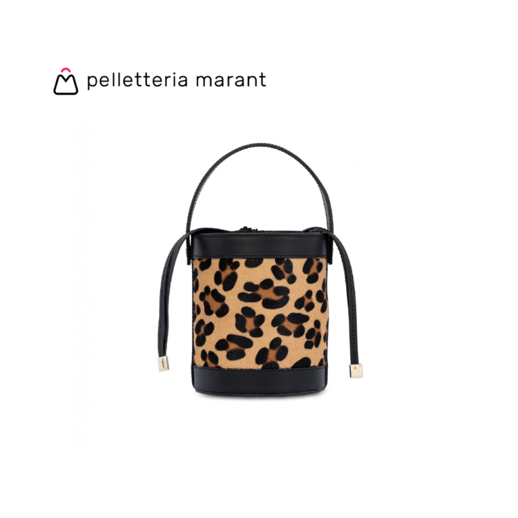 PELLETTERIA MARANT VIENNA Small Cavallino Leather Handbag