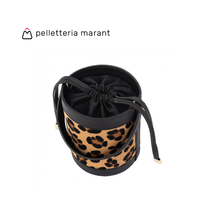 PELLETTERIA MARANT VIENNA Small Cavallino Leather Handbag