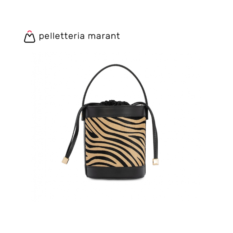 PELLETTERIA MARANT VIENNA Small Cavallino Leather Handbag