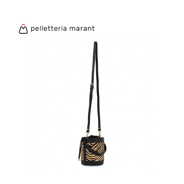 PELLETTERIA MARANT VIENNA Small Cavallino Leather Handbag
