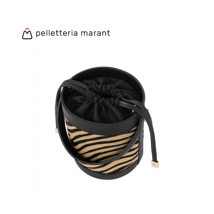 PELLETTERIA MARANT VIENNA Small Cavallino Leather Handbag