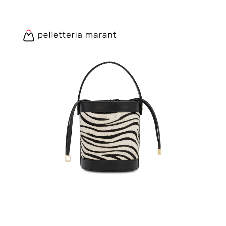 PELLETTERIA MARANT VIENNA Small Cavallino Leather Handbag