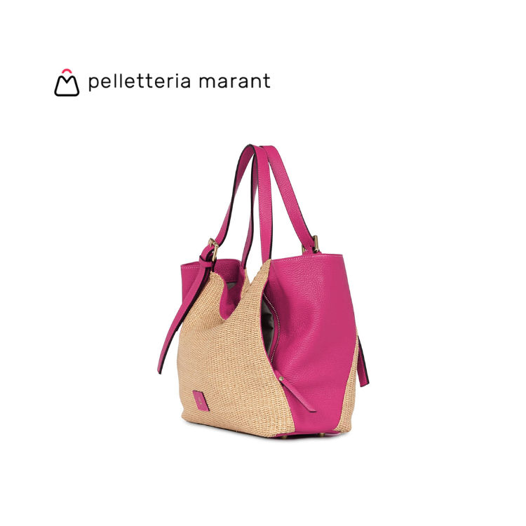 PELLETTERIA MARANT LUDMILLA MEDIA RAFIA Handbag